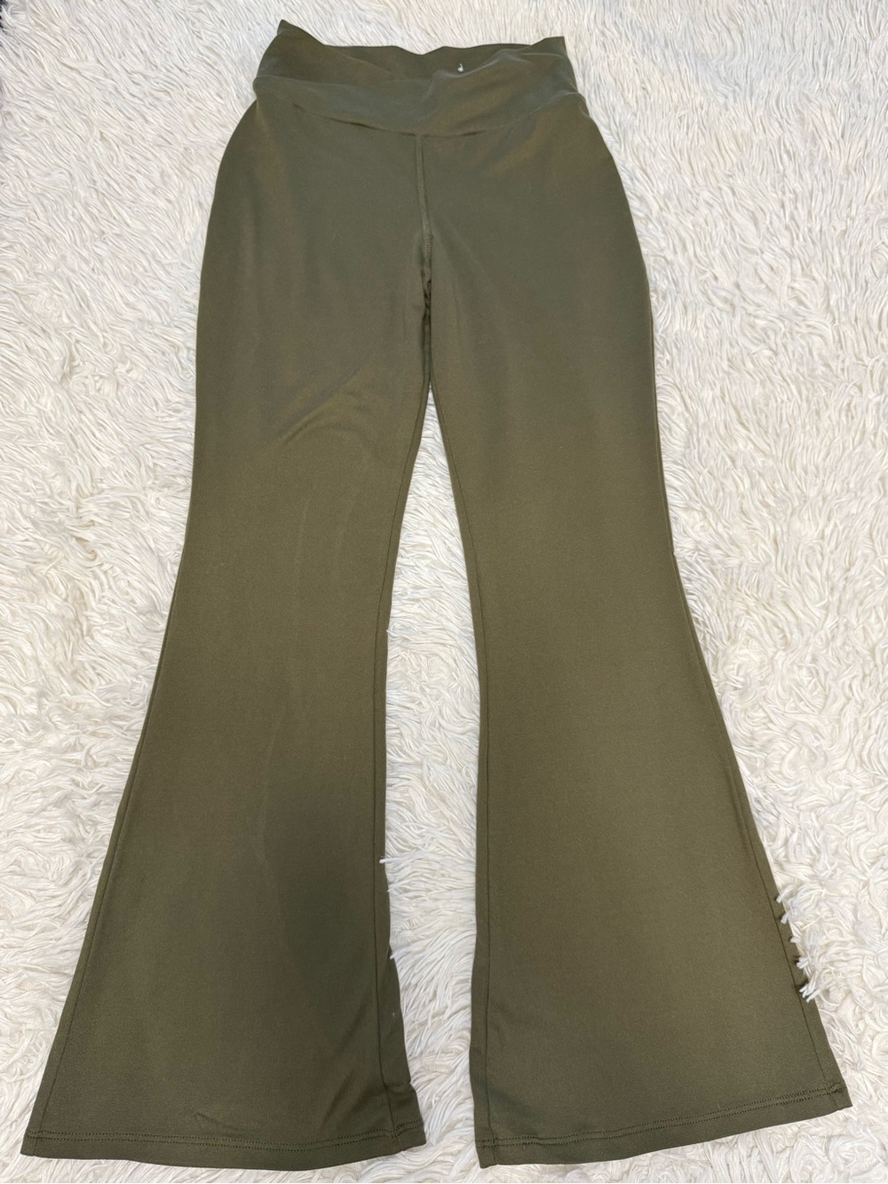 Evsie Girl’s Olive Green Flared‎ Leggings